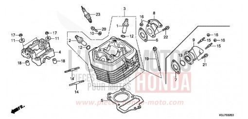 CYLINDER HEAD CRF100FC de 2012
